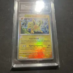 Pokemon Jolteon 029/131 Sv: Prismatic Evolutions Master Ball Rare holo TAG 9 - Image 2