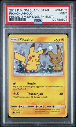 Pikachu Holo SM162/181 Team Up Single Pack Blisters Pokemon PSA 9 - Image 1