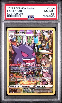 Pokemon Lost Origin Gengar TG06 PSA 8.5 - Image 1