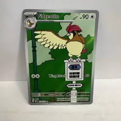 Pokemon TCG Obsidian Flames Pidgeotto 208/197 NM Illustration Rare Full Art - Image 1