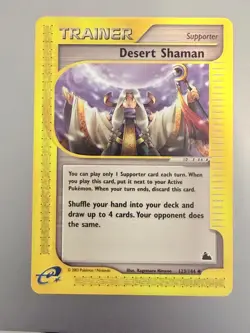 Pokemon Skyridge Desert Shaman 123/144 Trainer NEVER PLAYED Elite Mint WOTC - Image 1