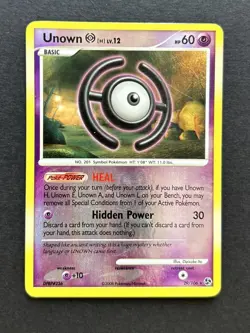 Pokemon Unown H Reverse Holo Rare Diamond & Pearl Great Encounters 29/106 LP - Image 1