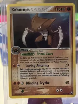 Pokemon TCG Kabutops 10/108 EX Power Keepers 2007 Holo Rare MP - Image 1