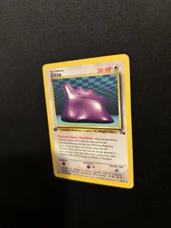 1999 Pokemon Ditto 18/62 1st Edition Fossil WOTC Holo Rare Vintage Card - Image 4