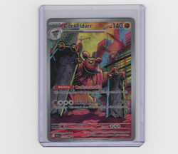 Pokemon Conkeldurr 127/086 Sv: Black Bolt Illustration Rare Holo NM - Image 1
