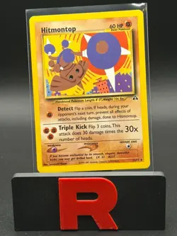 Pokemon TCG Hitmontop 22/75 Neo Discovery Unlimited HP - Image 1