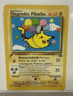 Pokemon World Collection German Flying Pikachu Fliegendes Pikachu Promo Card - Image 1