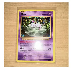 **RARE NM** Pokemon Mew 53/108 Evolutions Holo Basic Psychic 40 HP English 2016 - Image 1