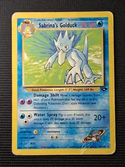 Sabrina's Golduck 30/132 Rare Gym Challenge Pokemon MP - Image 1