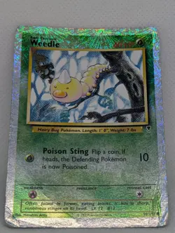 Pokemon TCG Weedle Legendary Collection Reverse Holo Rare Nintendo - Image 3