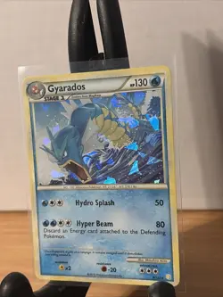 2010 Pokemon Gyarados HeartGold SoulSilver Cracked Ice Holo 4/123 (NEAR MINT) - Image 2
