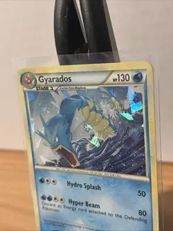 2010 Pokemon Gyarados HeartGold SoulSilver Cracked Ice Holo 4/123 (NEAR MINT) - Image 3