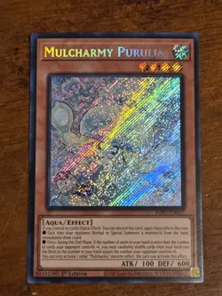 Mulcharmy Purulia INFO-EN027 Secret Rare Yugioh 1st Edition Infinite Forbidden - Image 1