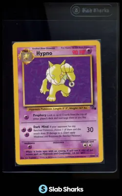 1999 POKEMON FOSSIL #23/62 HYPNO - Image 1