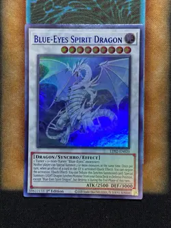 Yugioh Blue-Eyes Spirit Dragon LDS2-EN020 Ultra Rare 1st Ed NM BLUE - Image 1