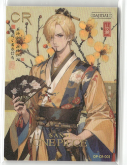 SANJI CR SR OP-CR-005 Thick Holo Master New World One Piece Anime Card - Image 1