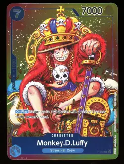 One piece Monkey D Luffy Convention Exclusive Foil promo Card P-043 English - Image 1