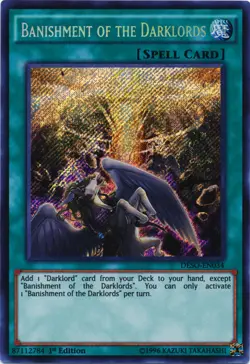 Yugioh! MP Banishment of the Darklords - DESO-EN034 - Secret Rare - 1st Edition - Image 1
