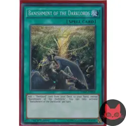 Yugioh Banishment of the Darklords DESO-EN034 Secret Rare 1st Edition NM - Image 1