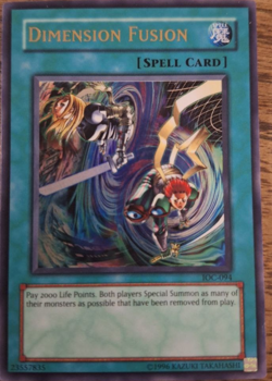 Dimension Fusion IOC-094 Invasion of Chaos Unlimited Edition Yu-Gi-Oh TCG - Image 1