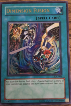 Dimension Fusion IOC-094 Invasion of Chaos Unlimited Edition Yu-Gi-Oh TCG - Image 2