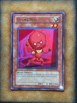 Yugioh Ojama Red RGBT-EN096 Rare LP - Image 1