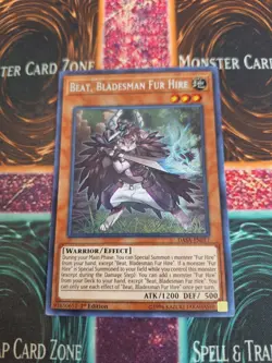 Yu-Gi-Oh! Beat, Bladesman Fur Hire DASA-EN017 Secret Rare 1st Edition Near Mint - Image 1