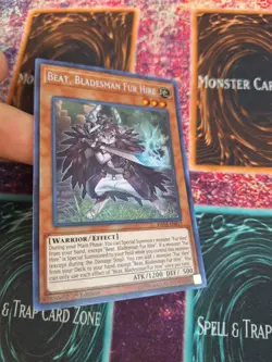 Yu-Gi-Oh! Beat, Bladesman Fur Hire DASA-EN017 Secret Rare 1st Edition Near Mint - Image 2