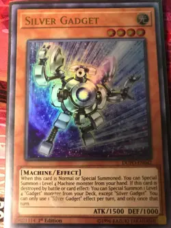Silver Gadget 1st Edition Ultra Rare DUPO Yu-Gi-Oh! Condition Is New! - Image 1