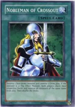 Yugioh! MP Nobleman of Crossout - SD3-EN017 - Common - 1st Edition Moderately Pl - Image 1