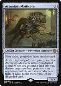 Argentum Masticore - Phyrexia: All Will Be One | MTG Card - Image 4