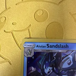 Alolan Sandslash SM18 Stamped Promo Sun & Moon Guardians Rising Pokemon Card NM - Image 2