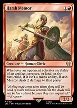 Harsh Mentor - Tales of Middle-earth Commander | MTG Card - Image 4