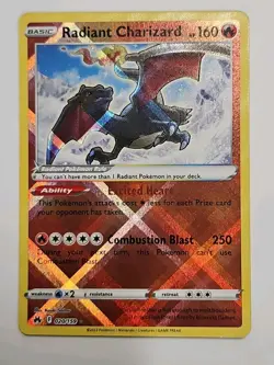 Radiant Charizard 020/159 Crown Zenith Ultra Rare Holo Shiny Pokemon Card NM/LP - Image 1
