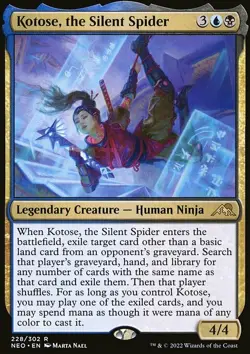 Kotose, the Silent Spider - Kamigawa: Neon Dynasty | MTG Card - Image 3