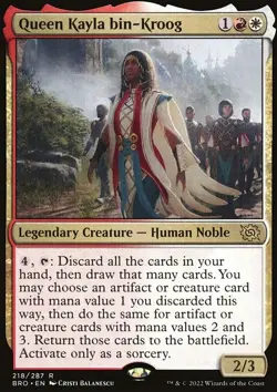 Queen Kayla bin-Kroog - The Brothers' War | MTG Card - Image 3