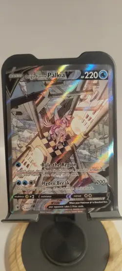 Pokemon TCG Origin Forme Palkia V Full Art Holo Ultra Rare 167/189 220 HP 200 A… - Image 2