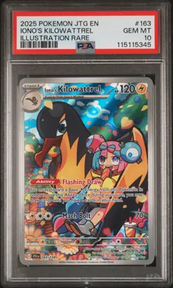 2025 POKEMON JTG EN-JOURNEY TOGETHER ILLUSTRATION RARE IONO'S KILOWATTREL PSA 10 - Image 1