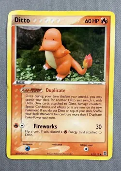 Pokemon Ditto (Charmander)🔥 61/113 EX Delta Species 2005 Common - Yuka Morii - Image 3