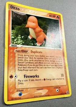 Pokemon Ditto (Charmander)🔥 61/113 EX Delta Species 2005 Common - Yuka Morii - Image 4