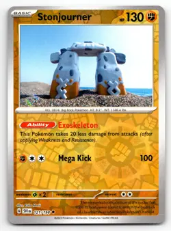 Pokemon Stonjourner SV01: Scarlet Violet Base Set (SVI) Reverse Holo 121/198 NM - Image 1