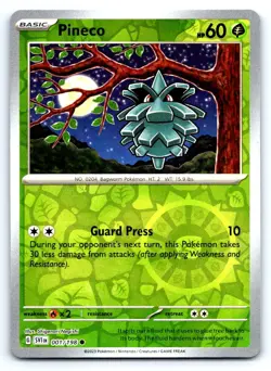 Pokemon Pineco SV01: Scarlet & Violet Base Set SVI Reverse Holo 001/198 NM - Image 1
