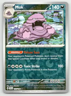 Pokemon Muk SV01: Scarlet & Violet Base Set SVI Reverse Holo 127/198 NM - Image 1