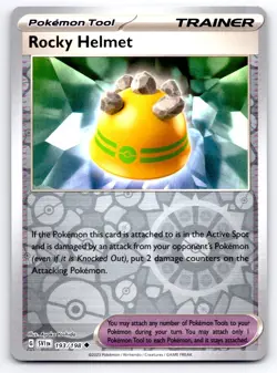 Pokemon Rocky Helmet SV01: Scarlet & Violet Base Set SVI Reverse Holo 193/198 NM - Image 1