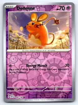 Pokemon Dedenne SV01: Scarlet & Violet Base Set SVI Common Reverse Holofoil 094/ - Image 1