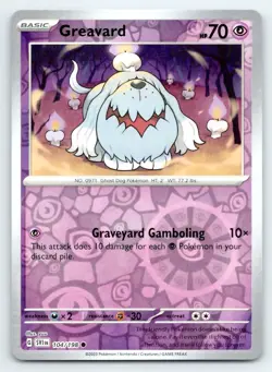 Pokemon Greavard - SV01: Scarlet & Violet Base Set SVI Reverse Holo 104/198 NM - Image 1