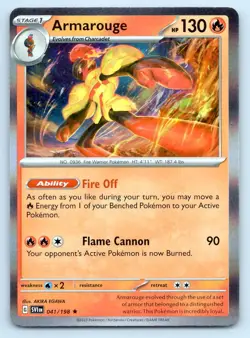 Pokemon Armarouge SV01: Scarlet & Violet Base Set SVI Holo 041/198 NM - Image 1