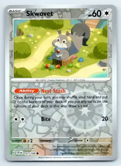 Pokemon Skwovet - SV01: Scarlet & Violet Base Set SVI Reverse Holo 151/198 NM - Image 1