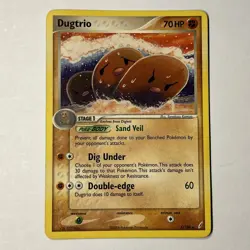 Pokemon TCG Dugtrio Regular 5/100 EX Crystal Guardians 2006 NM - Image 1