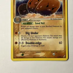Pokemon TCG Dugtrio Regular 5/100 EX Crystal Guardians 2006 NM - Image 3